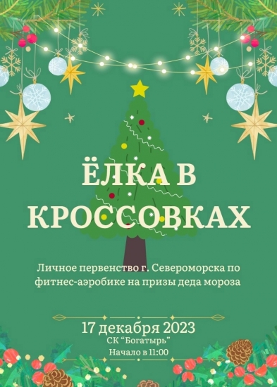 В Североморске пройдет личное первенство города по фитнес-аэробике на призы Деда Мороза