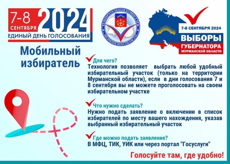 На выборах губернатора региона можно выбрать любой удобный избирательный участок для голосования