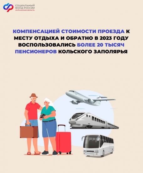 Возмещение расходов по оплате проезда в отпуск для неработающих пенсионеров