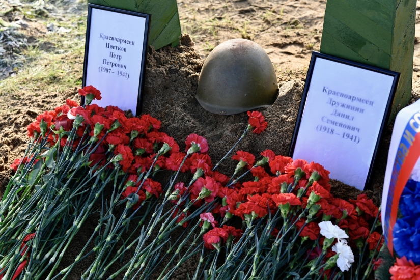В Долине Славы прошла церемония захоронения советских войнов