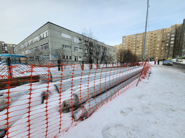 На ул. Полярной начался капитальный ремонт тепловых сетей