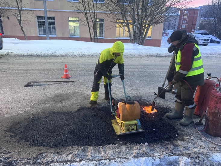 Начался ямочный ремонт