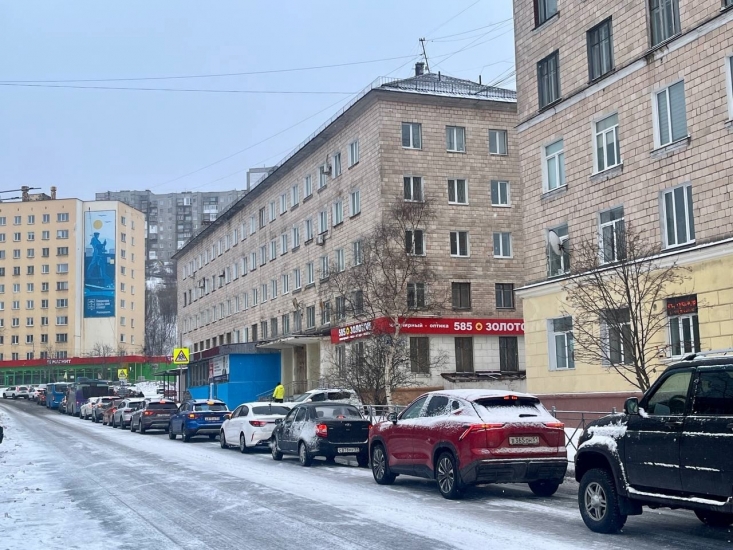 С утра автомобильное движение в Североморске затруднено