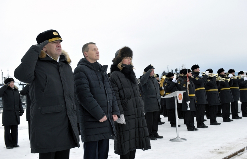 Строевая прогулка войск в День защитника Отечества