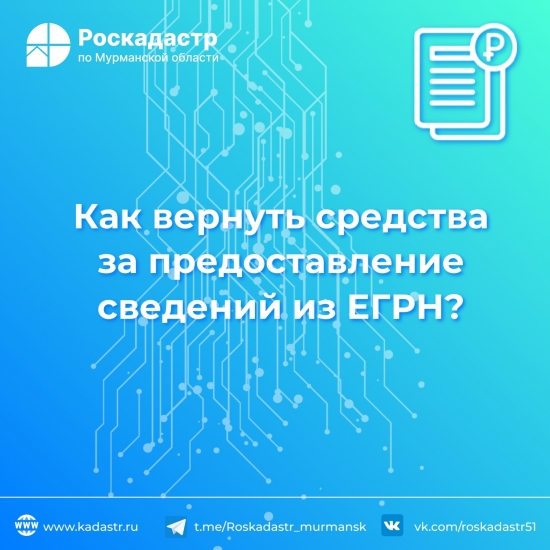 Как вернуть деньги за предоставление сведений из ЕГРН?