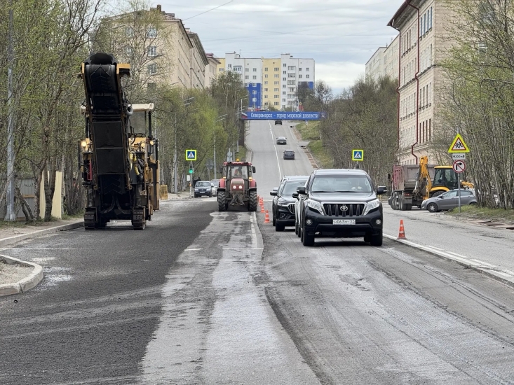 В Североморске набирает обороты дорожная кампания