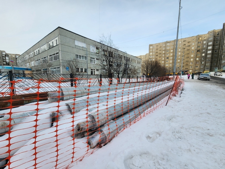 На ул. Полярной начался капитальный ремонт тепловых сетей 