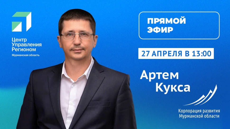 Мурманским предпринимателям расскажут о мерах поддержки инвесторов во время прямого эфира  
