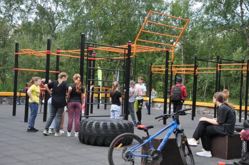 В Городском парке новая спортплощадка